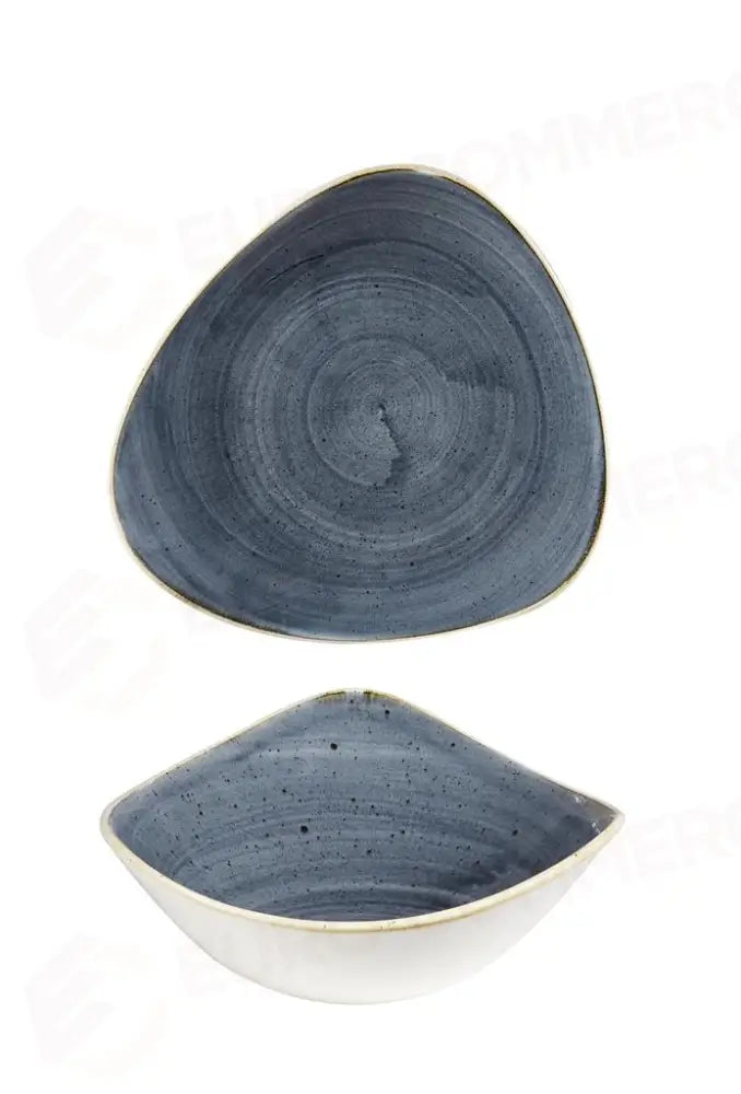 PIATTO FONDO TRIANGOLARE 18,5 CM STONECAST BLUEBERRY SBBSTRB71 CHURCHILL - 9781107 - MEDRI