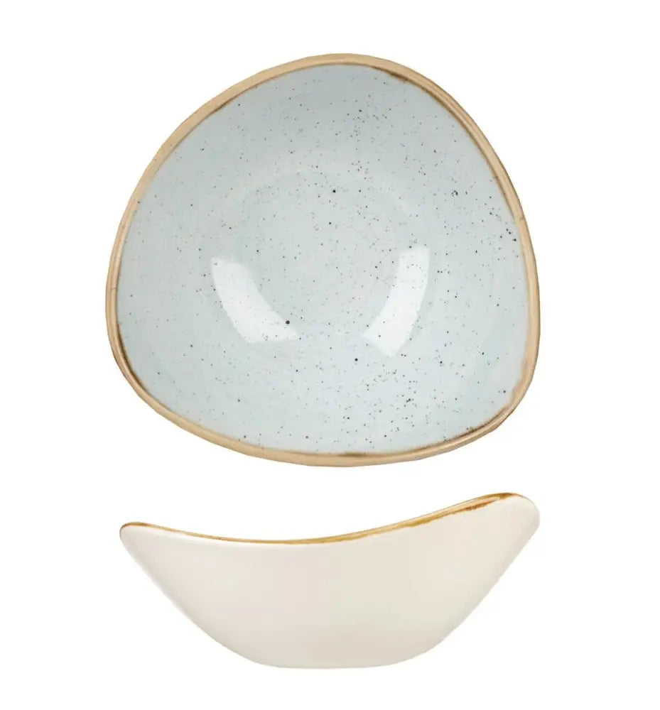 PIATTO FONDO TRIANGOLARE 18,5 CM STONECAST DUCK EGG BLUE SDESTRB71 CHURCHILL - 9780716 - MEDRI