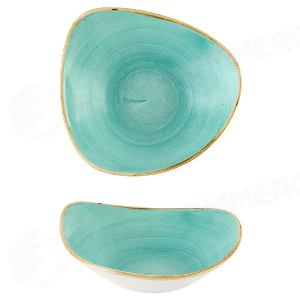 PIATTO FONDO TRIANGOLARE 23.5 CM MINT STONECAST SMISTRB91 CHURCHILL - 9783297 - MEDRI