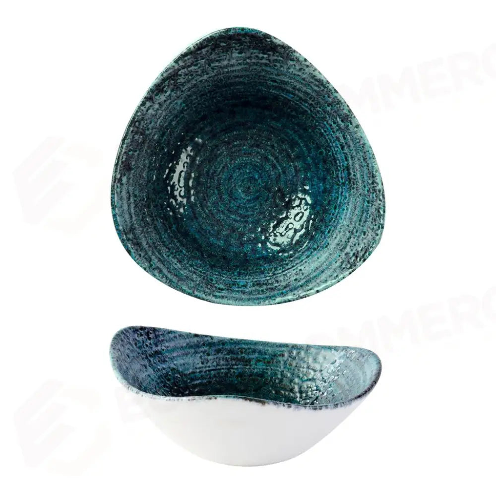 PIATTO FONDO TRIANGOLARE 23.5 CM STUDIO PRINTS HOMESPUN CHROMA MARINE HCBLTRB91 CHURCHILL - 9782899 - MEDRI