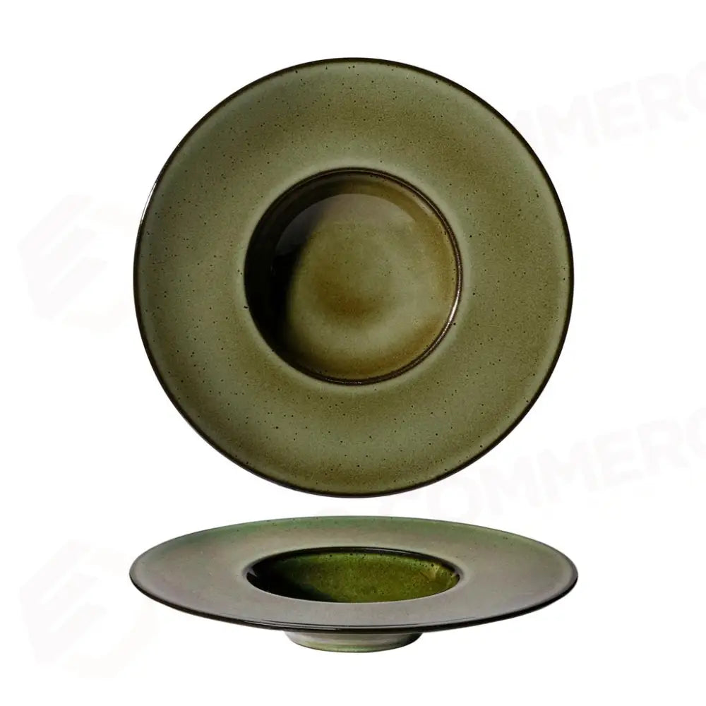 PIATTO GOURMET FONDO 25 CM SATURNO AMBITIOUS VERDE 1429 COSTA VERDE - 10260471 - MEDRI