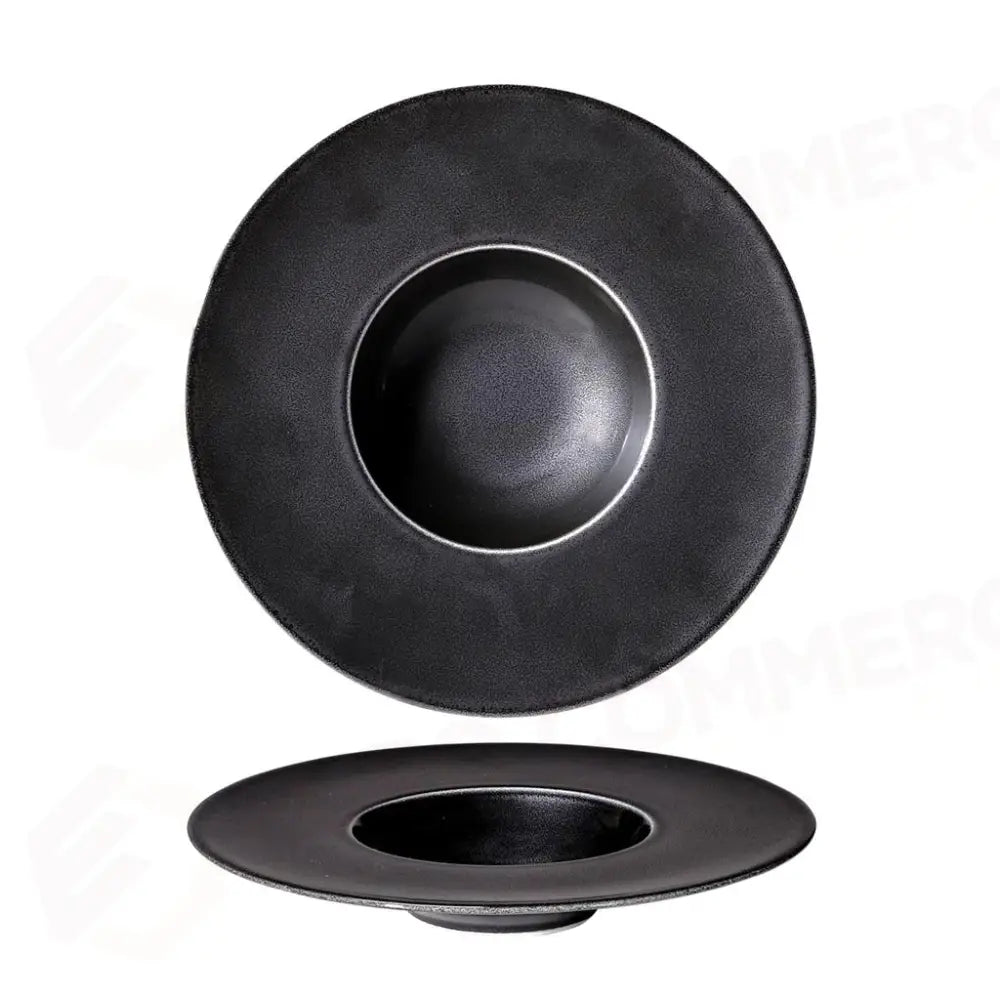PIATTO GOURMET FONDO 25 CM SATURNO ANGRY NERO 1429 COSTA VERDE - 10260459 - MEDRI