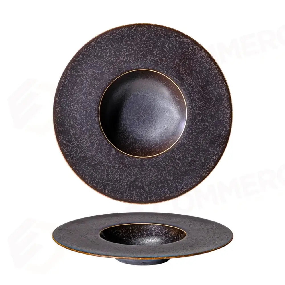 PIATTO GOURMET FONDO 25 CM SATURNO POWERFUL MARRONE 1429 COSTA VERDE - 10260465 - MEDRI