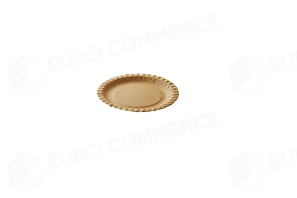PIATTO IN CARTONCINO KRAFT HAVANA - Ø18 CM - Q5100.K - LEONE - MONOUSO BIO