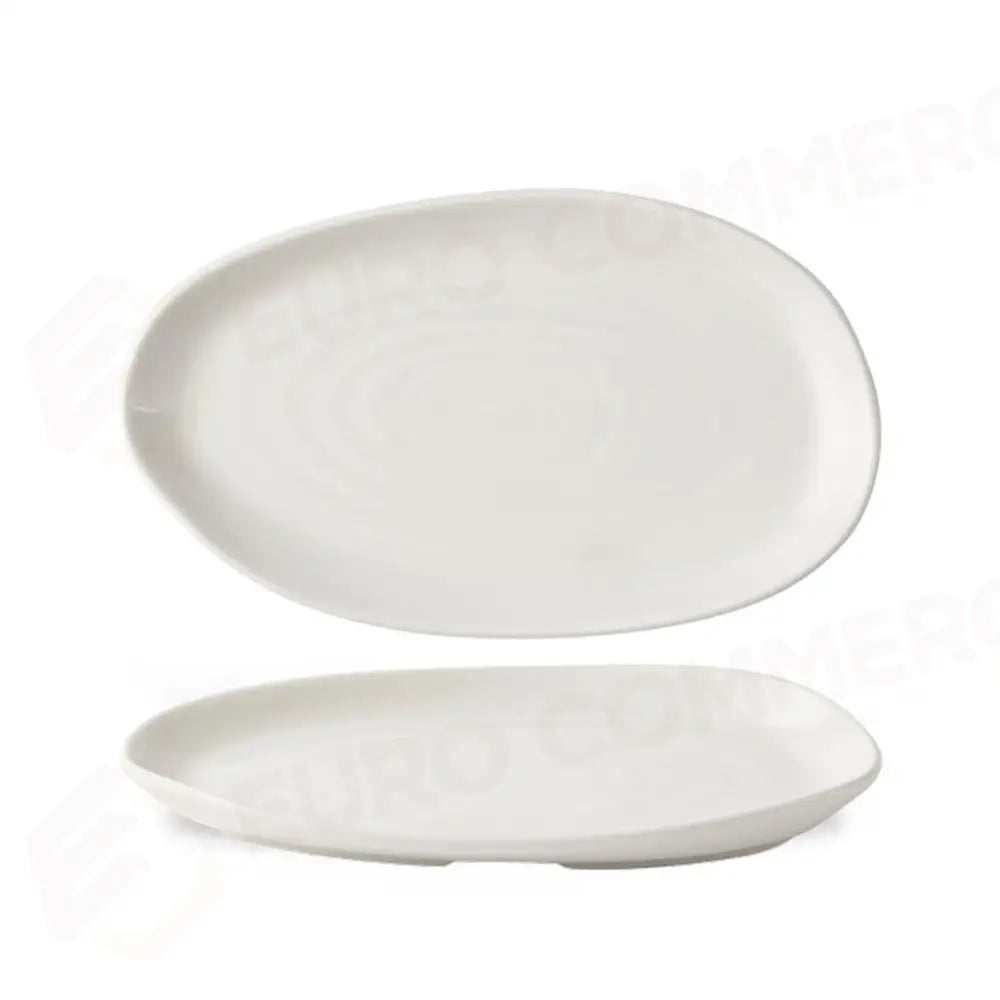 PIATTO OBLONG ORGANIC 26X15 CM WHITE ENVISAGE NATURAL WHPLA21 CHURCHILL - 9783666 - MEDRI