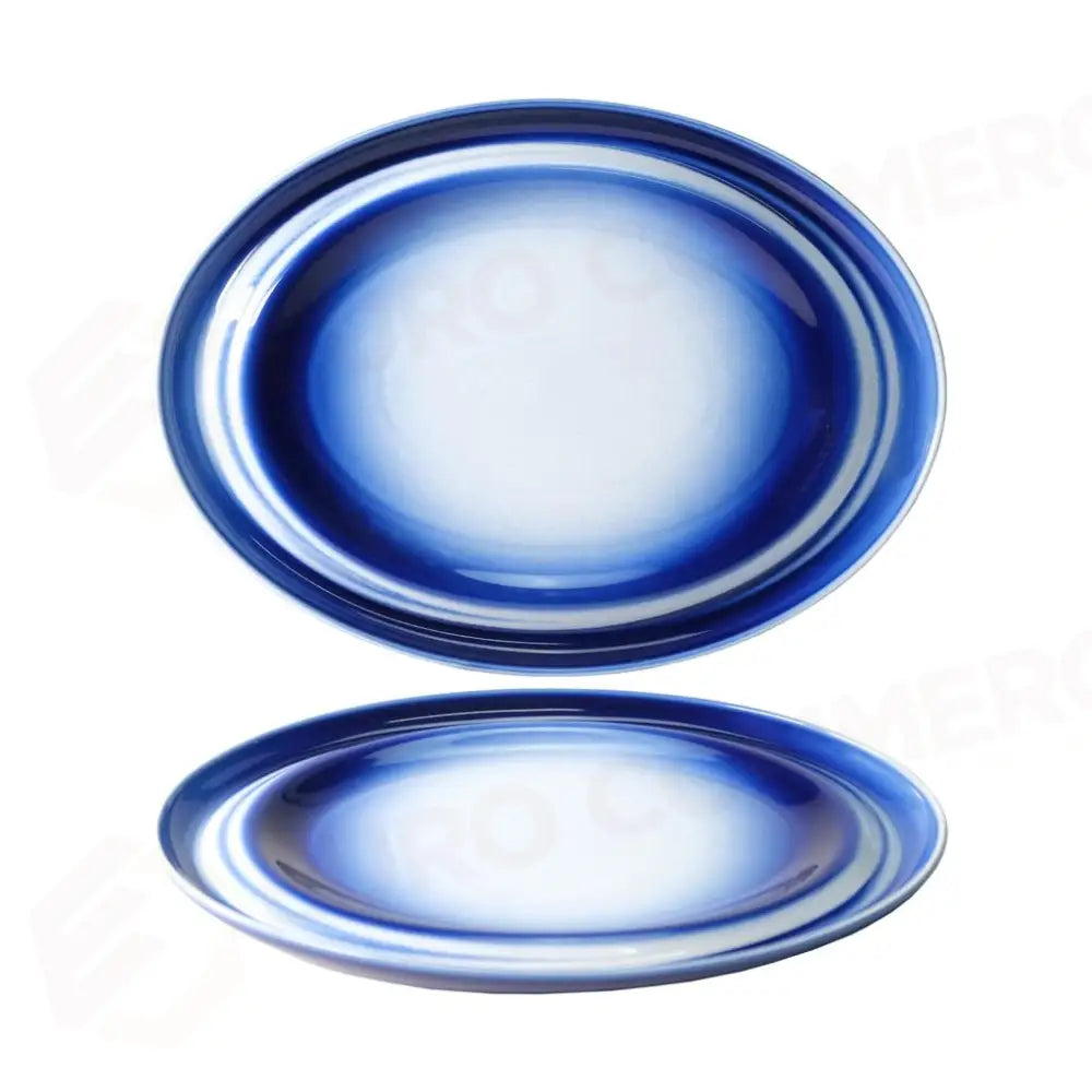 PIATTO OVALE 32X24 CM AGMA MARINO BLUE COSTA VERDE - 10260412 - MEDRI