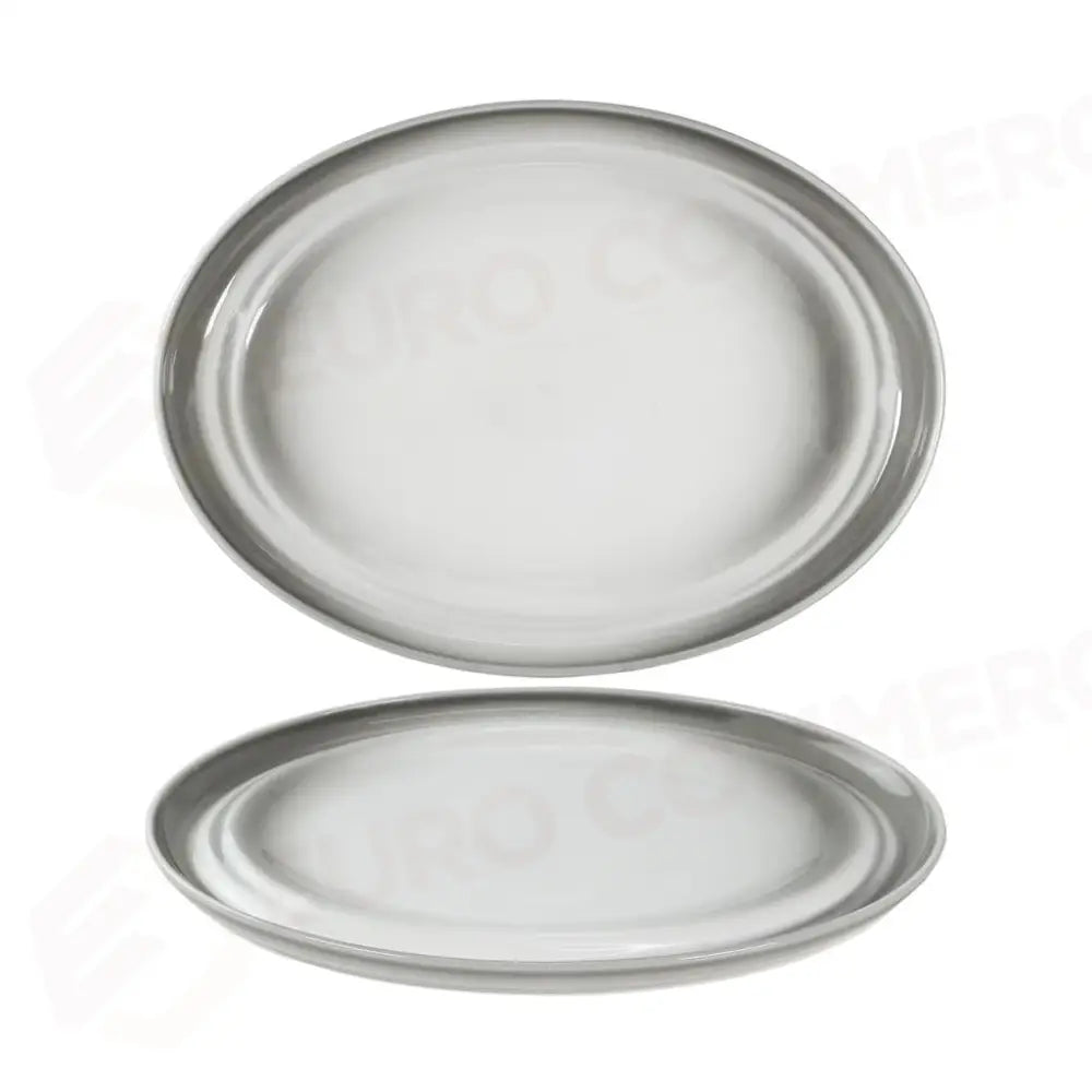 PIATTO OVALE 32X24CM AGMA BREEZE GRIGIO COSTA VERDE - 10260425 - MEDRI