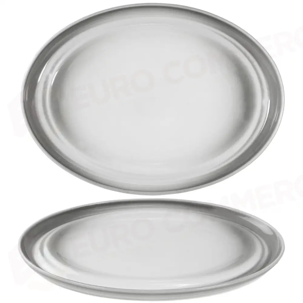 PIATTO OVALE 38X28CM AGMA BREEZE GRIGIO COSTA VERDE - 10260424 - MEDRI