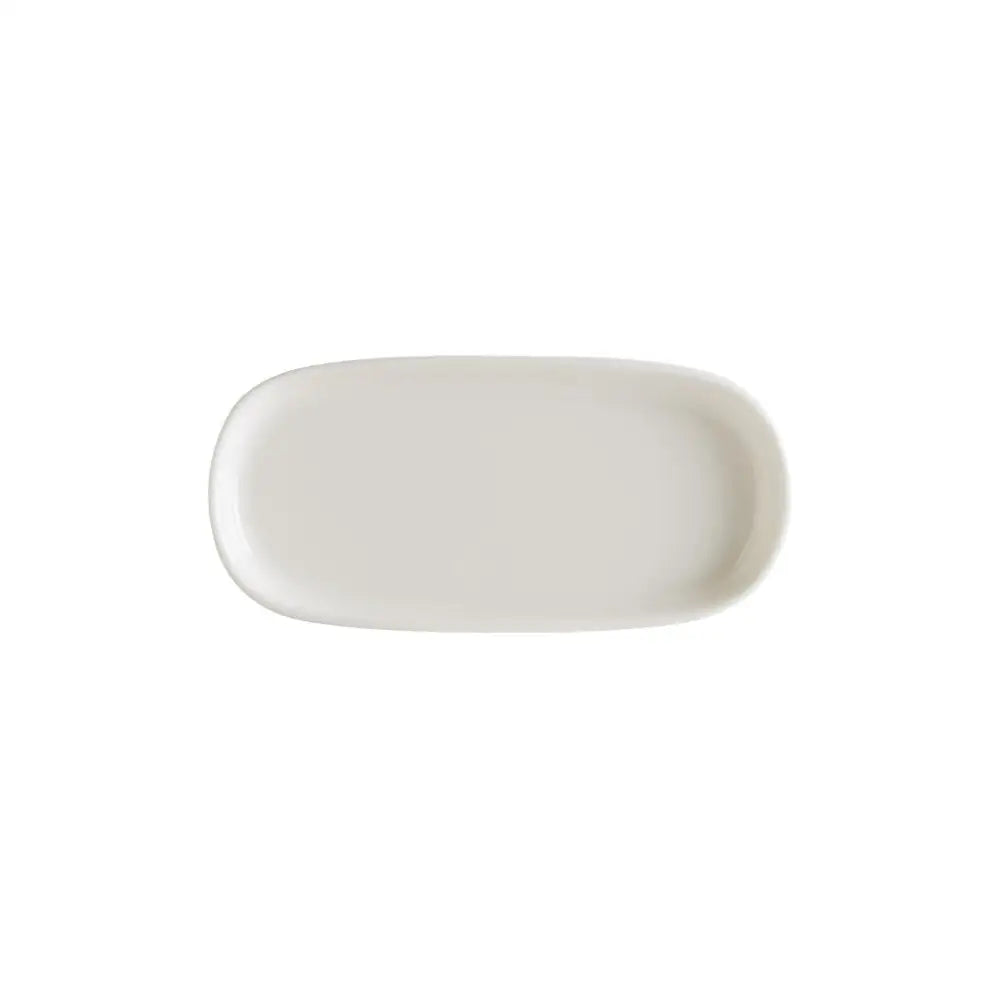 PIATTO OVALE CON BORDO CM.14X6,7 WHITE - B.HYG.14OV - BONNA - PIATTI GOURMET