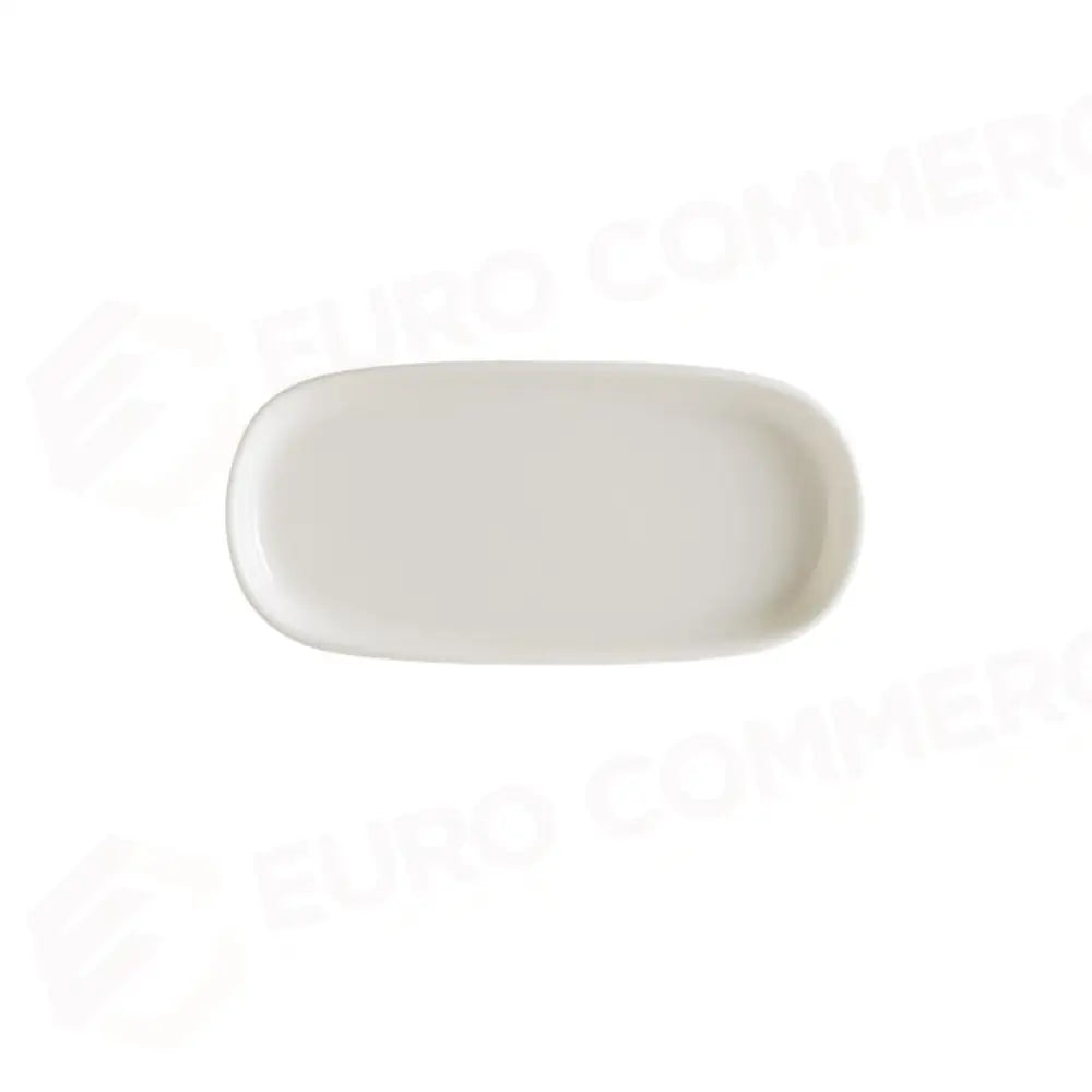 PIATTO OVALE CON BORDO CM.18X8,6 WHITE - B.HYG.18OV - BONNA - PIATTI GOURMET