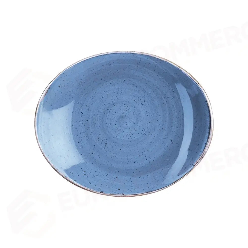 PIATTO OVALE COUPE 19,2 CM STONECAST CORNFLOWER BLUE SCFSOP71 CHURCHILL - 9780970 - MEDRI