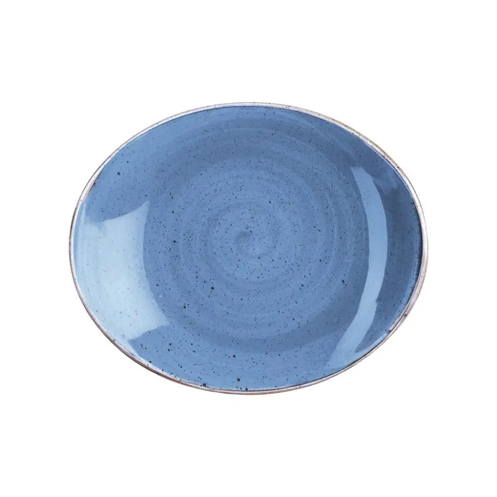 PIATTO OVALE COUPE 19,2 CM STONECAST CORNFLOWER BLUE SCFSOP71 CHURCHILL - 9780970 - MEDRI