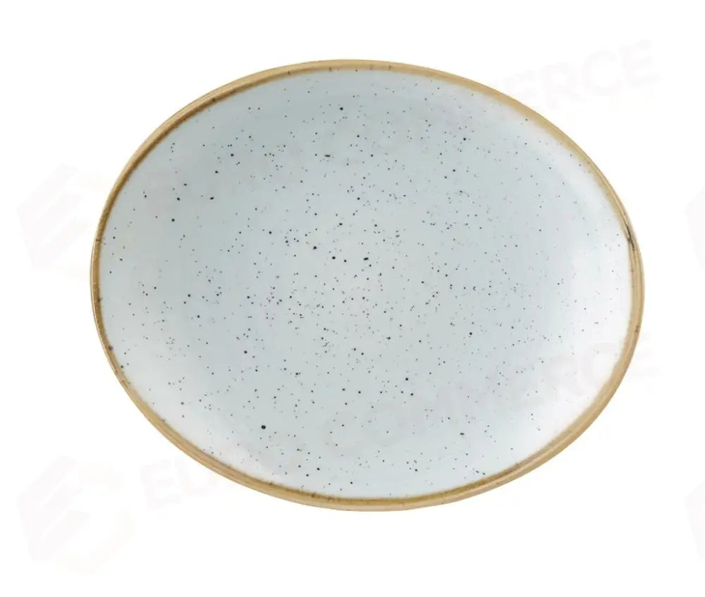 PIATTO OVALE COUPE 19,2 CM STONECAST DUCK EGG BLUE SDESOP71 CHURCHILL - 9780723 - MEDRI