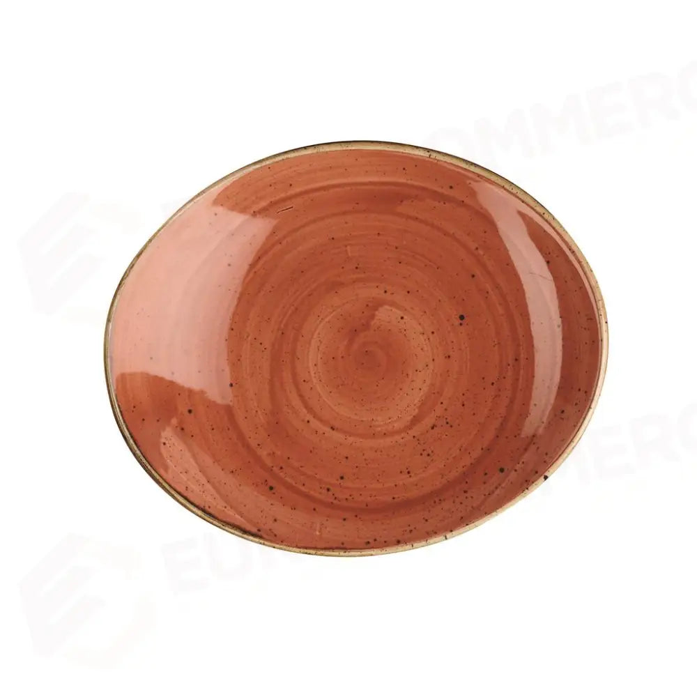 PIATTO OVALE COUPE 19,2 CM STONECAST SPICED ORANGE SSOSOP71 CHURCHILL - 9780798 - MEDRI