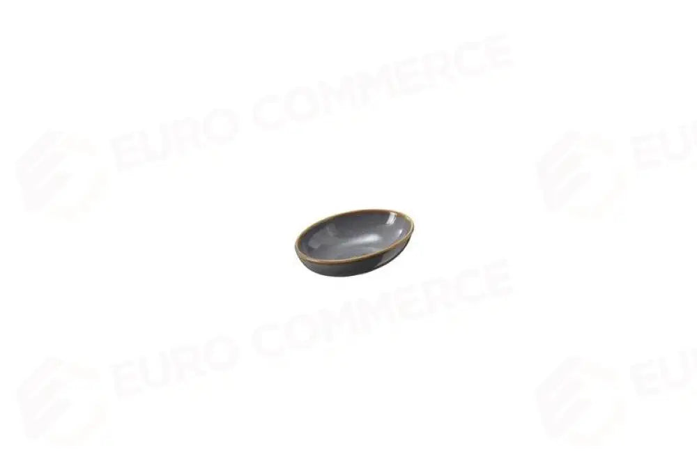 PIATTO OVALE GRIGIO IN PORCELLANA LINEA HOKKAIDO GRIGIO - CM9,5X6,2X2,5H - U0035 - LEONE - PORCELLANA