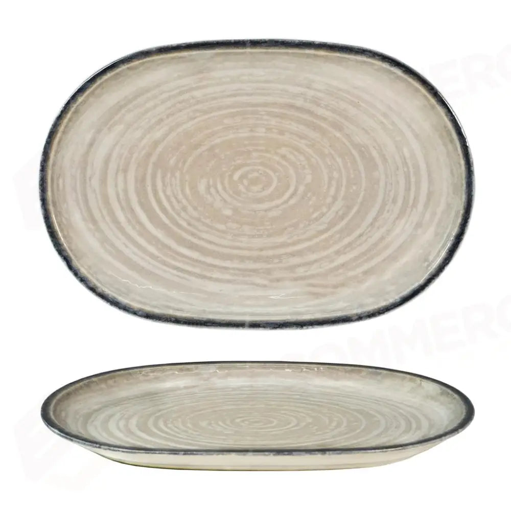 PIATTO OVALE ROMA 33X22 CM TELLUS SATURNIA - 6030790 - MEDRI