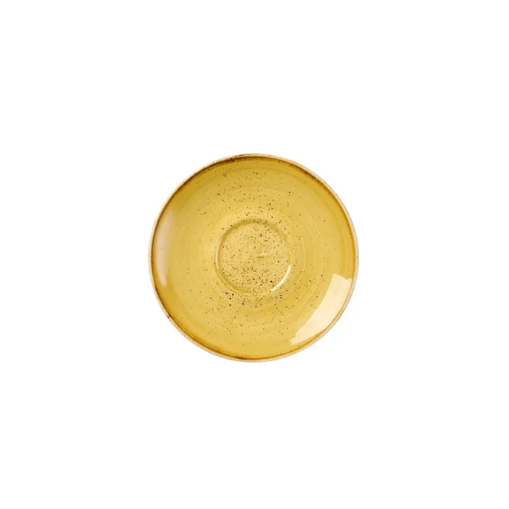 PIATTO PER TAZZA CAFFÈ 11.8 CM STONECAST MUSTARD YELLOW SMSSESS1 CHURCHILL - 9781549 - MEDRI