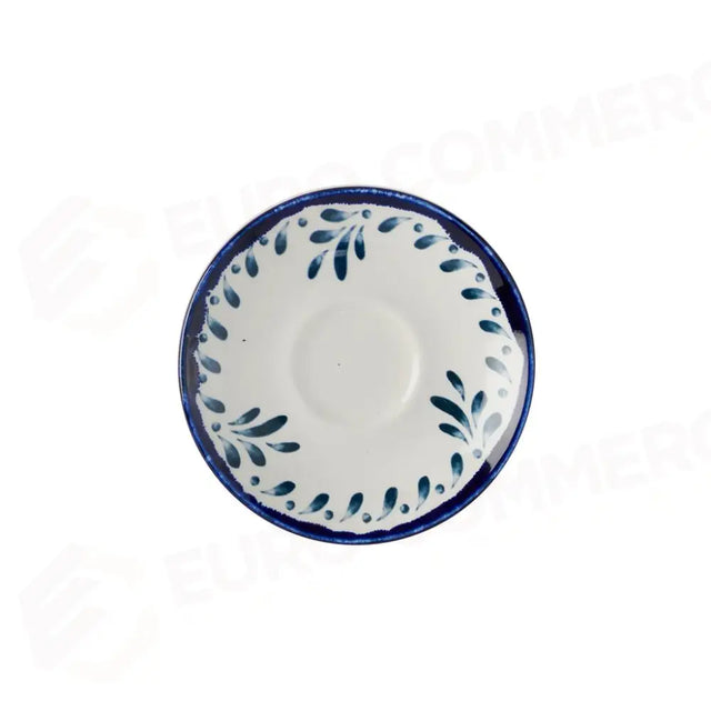 CAPPUCCINO CUP PLATE 15.6 CM HARVEST MEDITERRANEAN BLUE MEIKCSS1 DUDSON - 9782960 - MEDRI
