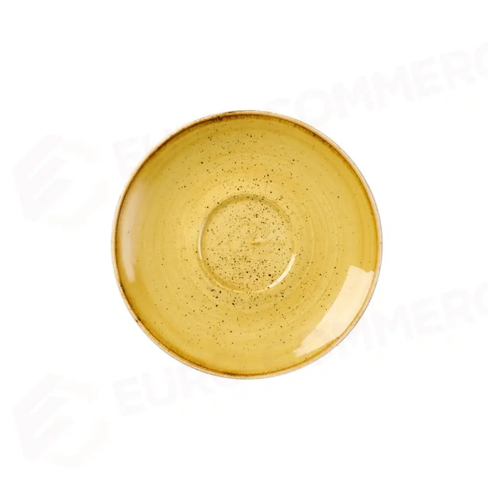PIATTO PER TAZZA CAPPUCCINO 15.6 CM STONECAST MUSTARD YELLOW SMSSCSS1 CHURCHILL - 9781547 - MEDRI