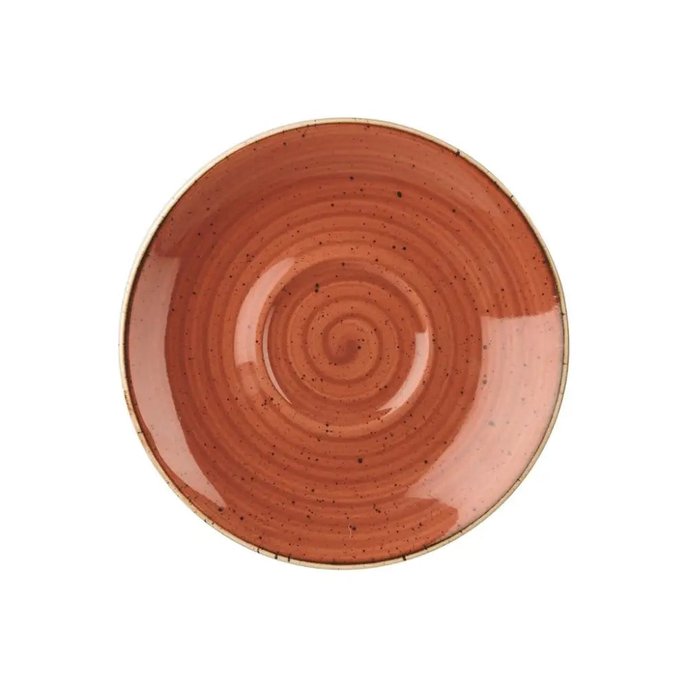 PIATTO PER TAZZA CAPPUCCINO 15,6 CM STONECAST SPICED ORANGE SSOSCSS1 CHURCHILL - 9780802 - MEDRI