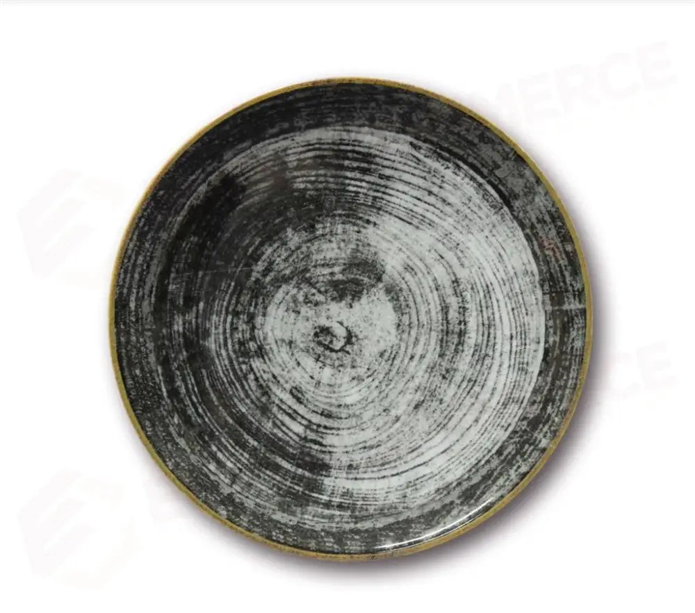 PIATTO PIANO 26 CM SIVIGLIA BLACK ROUND Z07 SATURNIA - 6030745 - MEDRI
