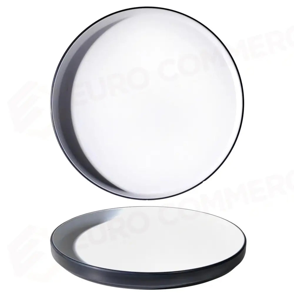 PIATTO PIANO 27 CM MELAMINA BICOLOR WHITE/BLACK YML-00716 MEDRI - 13170157 - MEDRI