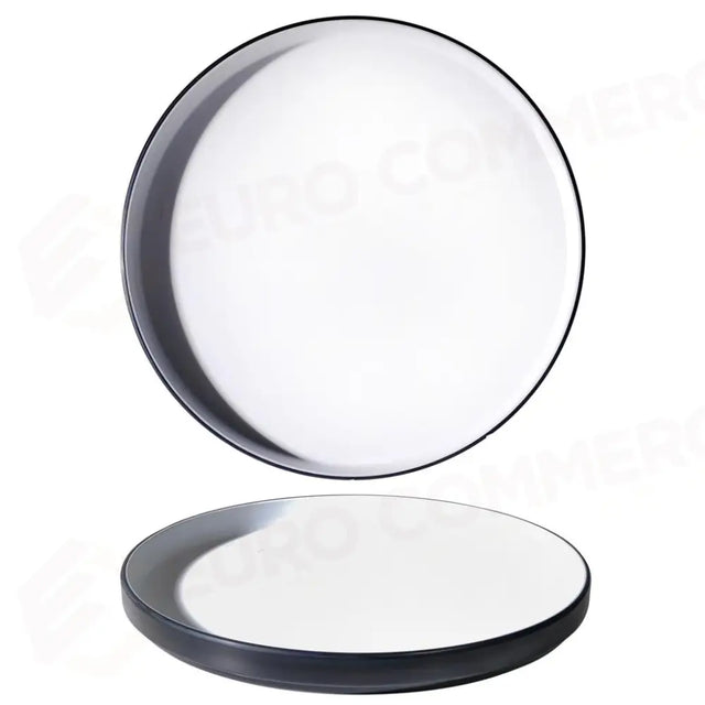 Assiette plate en mélamine bicolore blanche/noire 27 cm YML-00716 MEDRI - 13170157 - MEDRI