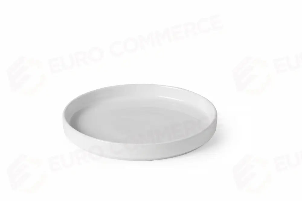 PIATTO PIANO CON BORDO ALTO OSLO OSLO BIANCO Ø200X(H)25MM - HENDI