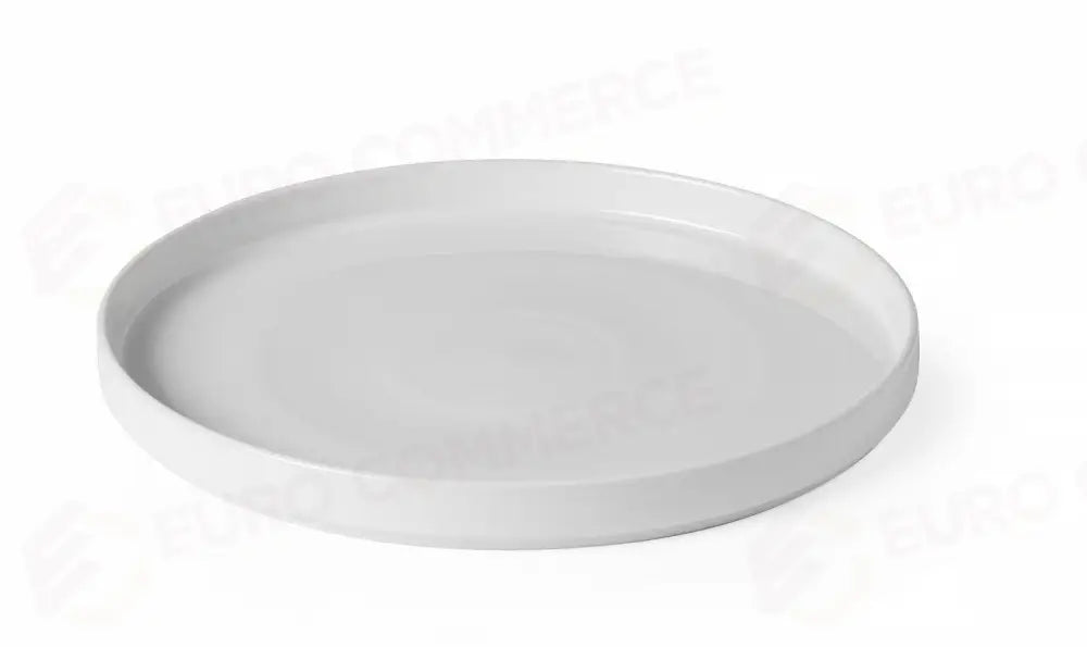 PIATTO PIANO CON BORDO ALTO OSLO OSLO BIANCO Ø280X(H)28MM - HENDI