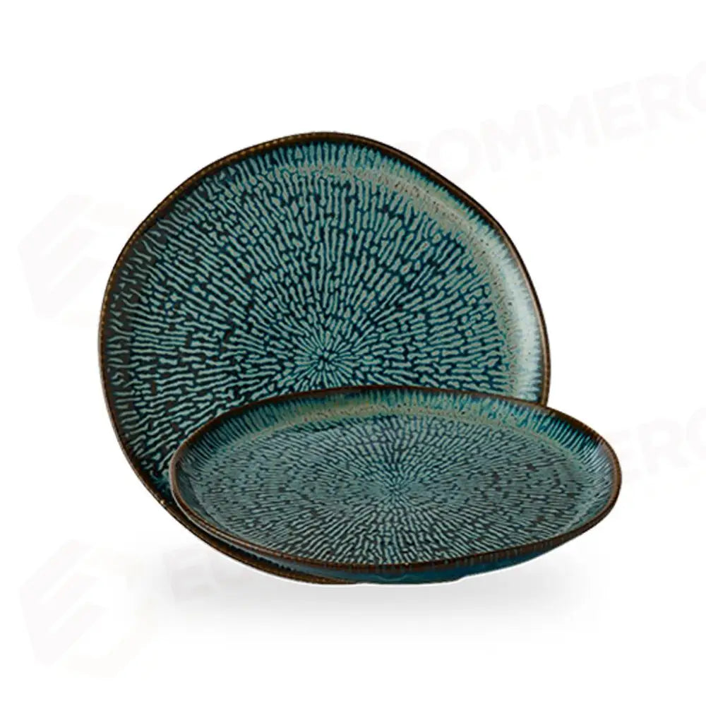 PIATTO PIANO COUPE 16.5 CM ENVISAGE CASCADE SAPPHIRE BLUE ECABPO171 CHURCHILL - 9783733 - MEDRI