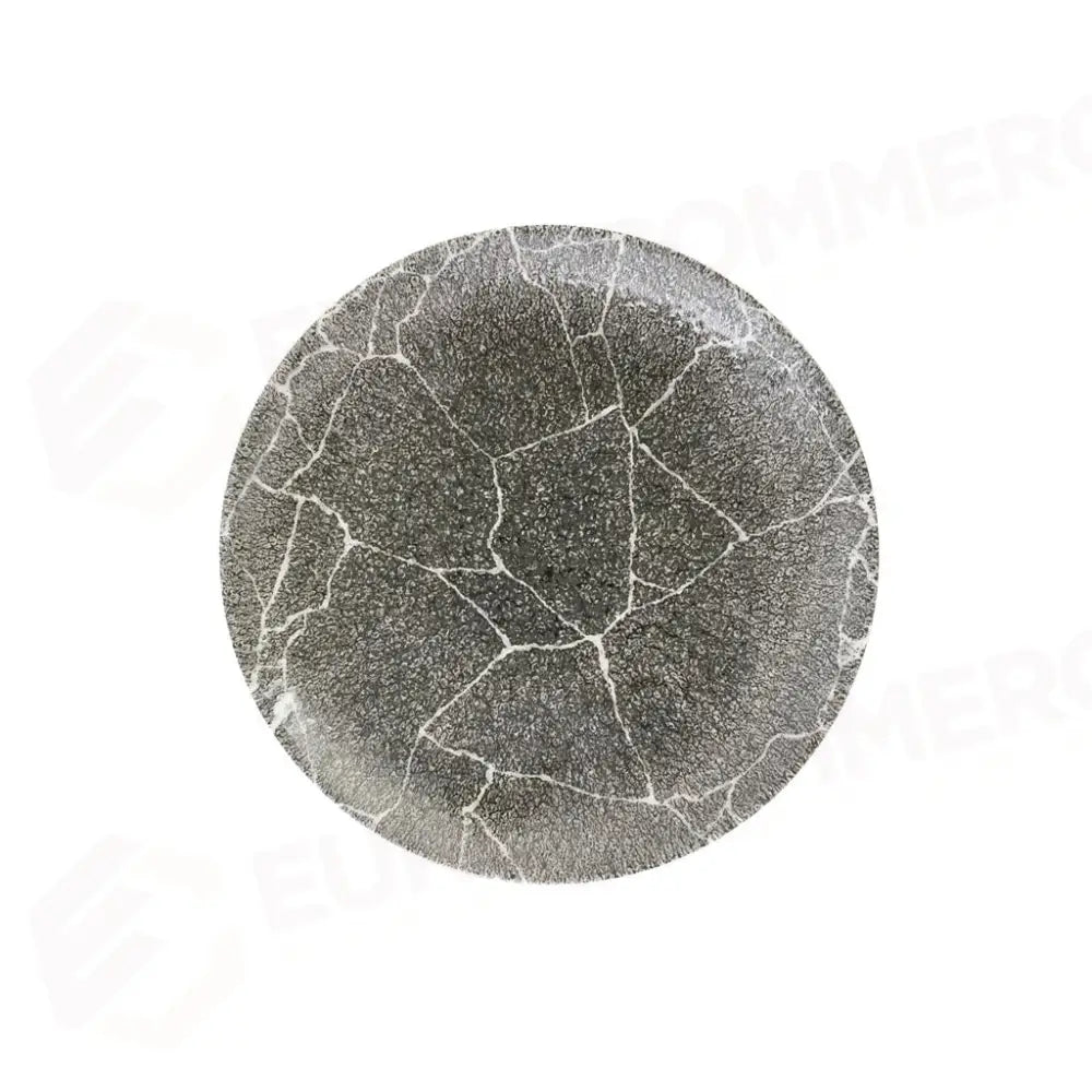 PIATTO PIANO COUPE 16.5 CM QUARTZ BLACK STUDIO PRINTS KINTSUGI REVERSE KRBKEVP61 CHURCHILL - 9783044 - MEDRI