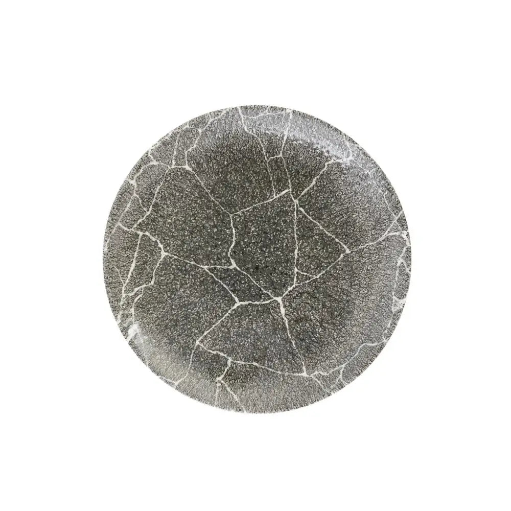PIATTO PIANO COUPE 16.5 CM QUARTZ BLACK STUDIO PRINTS KINTSUGI REVERSE KRBKEVP61 CHURCHILL - 9783044 - MEDRI