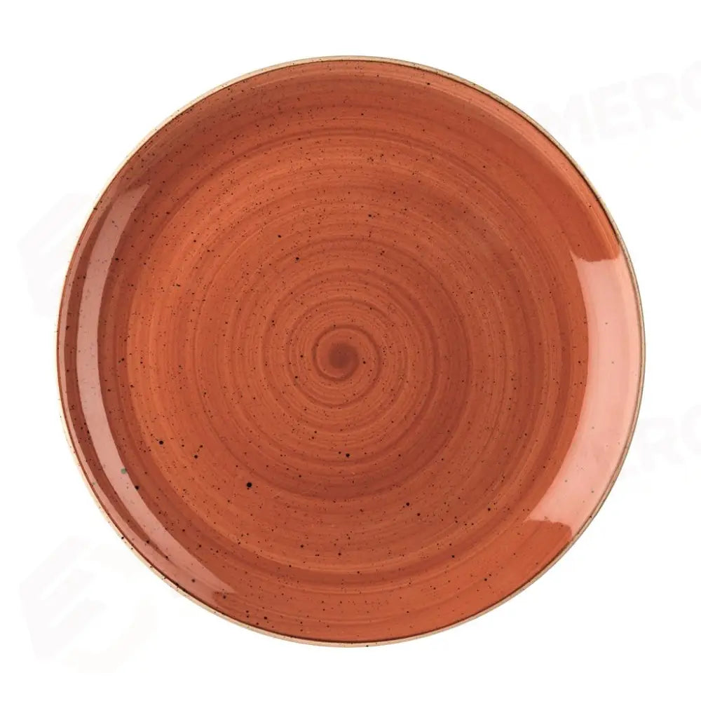 PIATTO PIANO COUPE 16,5 CM STONECAST SPICED ORANGE SSOSEVP61 CHURCHILL - 9780783 - MEDRI