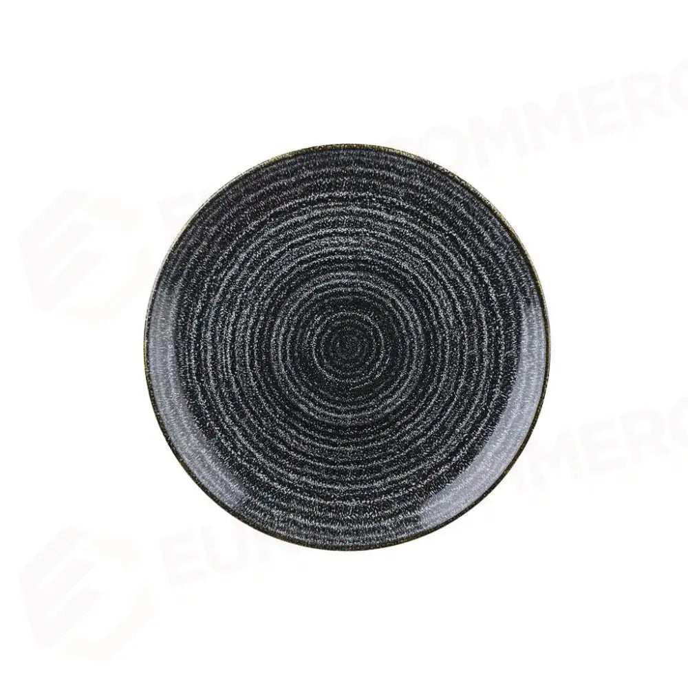 PIATTO PIANO COUPE 16,5 CM STUDIO PRINTS HOMESPUN CHARCOAL BLACK SPCBEVP61 CHURCHILL - 9780835 - MEDRI