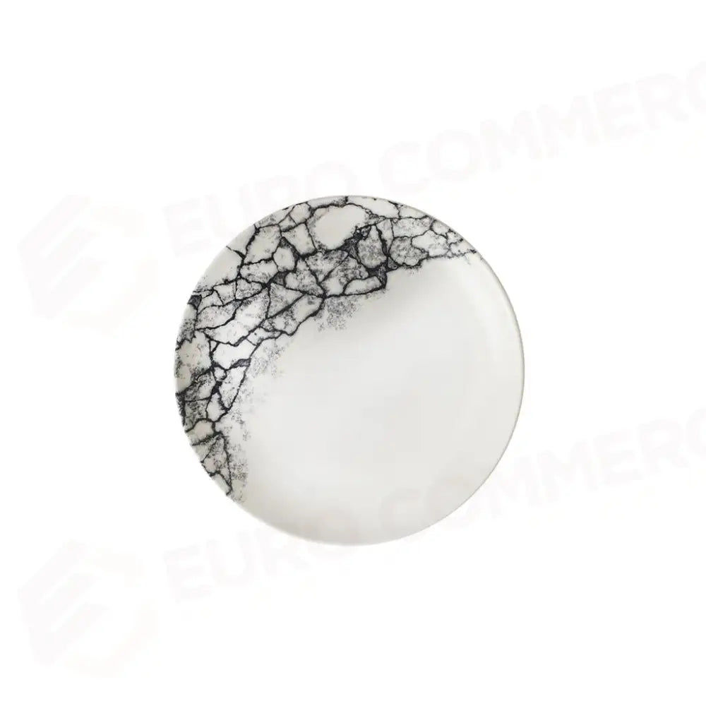 PIATTO PIANO COUPE 16.5 CM STUDIO PRINTS KINTSUGI ACCENTS QUARTZ BLACK KAQBEVP61 CHURCHILL - 9782873 - MEDRI