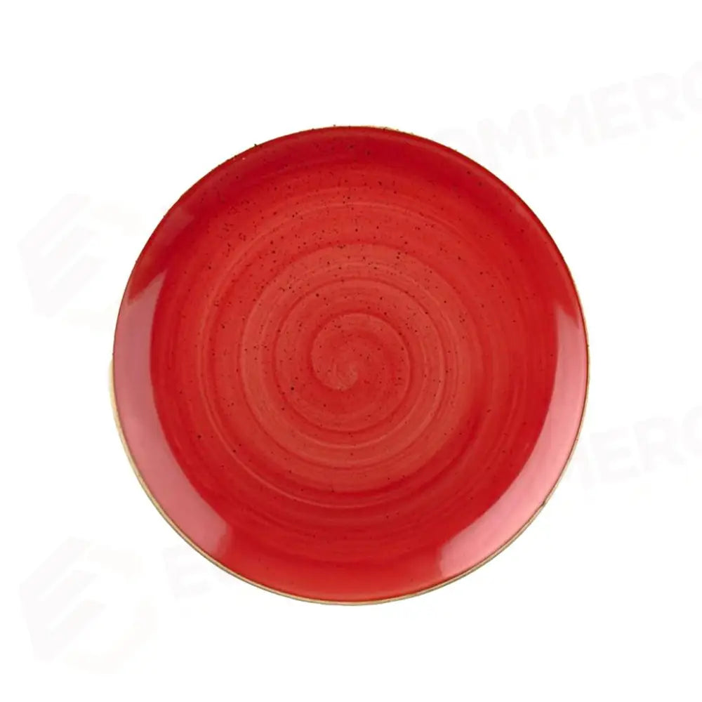 PIATTO PIANO COUPE 21.7 CM STONECAST BERRY RED SBRSEVP81 CHURCHILL - 9780978 - MEDRI