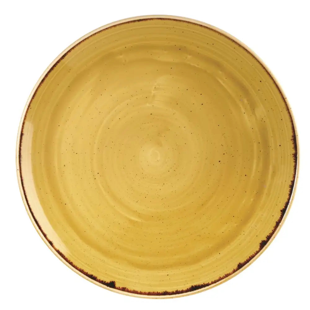 PIATTO PIANO COUPE 21,7 CM STONECAST MUSTARD YELLOW SMSSEVP81 CHURCHILL - 9780853 - MEDRI
