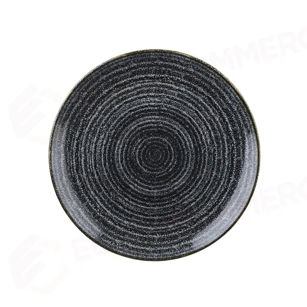 PIATTO PIANO COUPE 21,7 CM STUDIO PRINTS HOMESPUN CHARCOAL BLACK SPCBEVP81 CHURCHILL - 9780834 - MEDRI