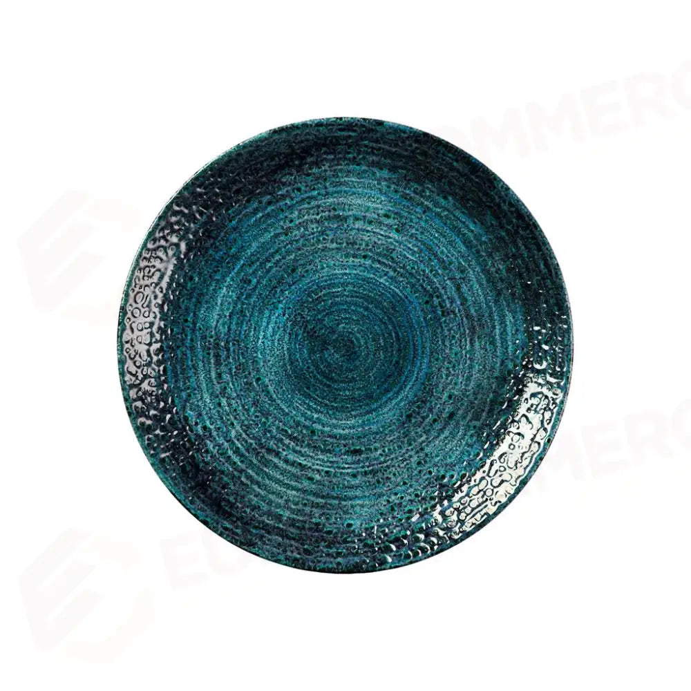 PIATTO PIANO COUPE 21.7 CM STUDIO PRINTS HOMESPUN CHROMA MARINE HCBLEVP81 CHURCHILL - 9782893 - MEDRI
