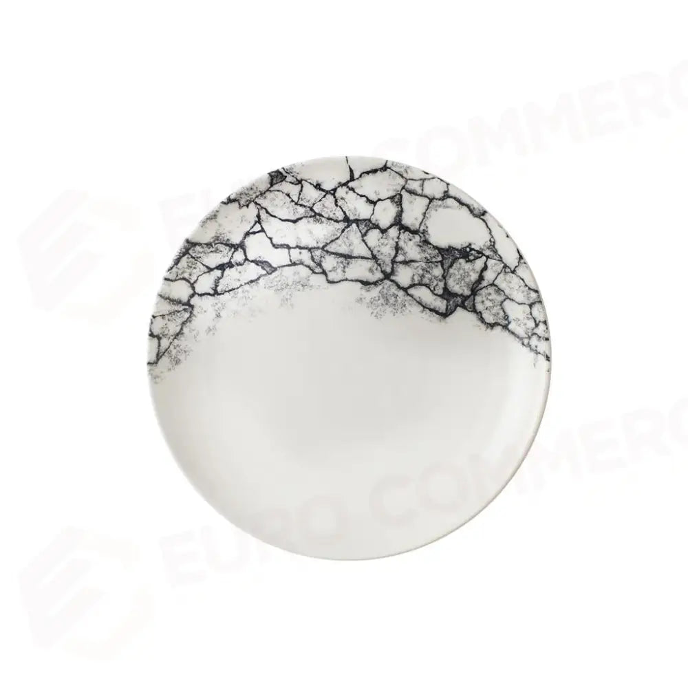 PIATTO PIANO COUPE 21.7 CM STUDIO PRINTS KINTSUGI ACCENTS QUARTZ BLACK KAQBEVP81 CHURCHILL - 9782738 - MEDRI