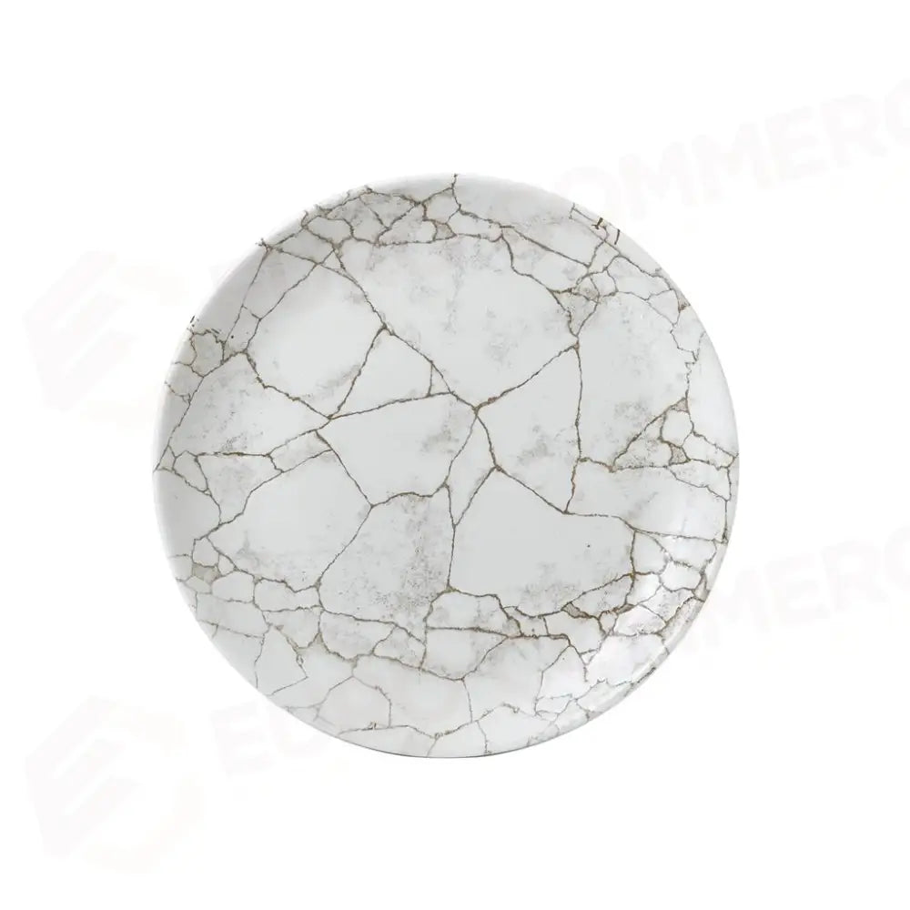 PIATTO PIANO COUPE 21,7 CM STUDIO PRINTS KINTSUGI AGATE GREY KTAGEVP81 CHURCHILL - 9781824 - MEDRI