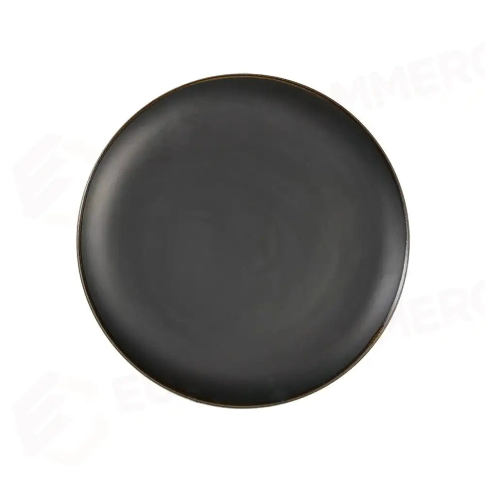 PIATTO PIANO COUPE 21 CM SATURNO GLOOMY NERO COSTA VERDE - 10260428 - MEDRI