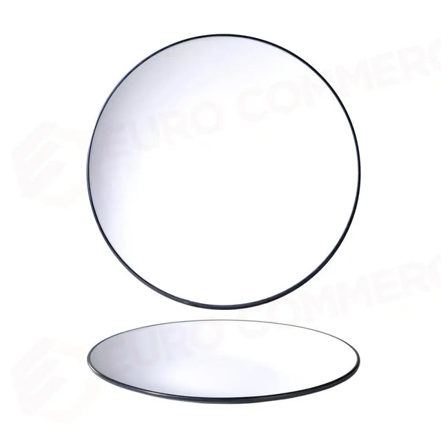 PIATTO PIANO COUPE 25,5 CM MELAMINA BICOLOR WHITE/BLACK YML-104 MEDRI - 13170173 - MEDRI