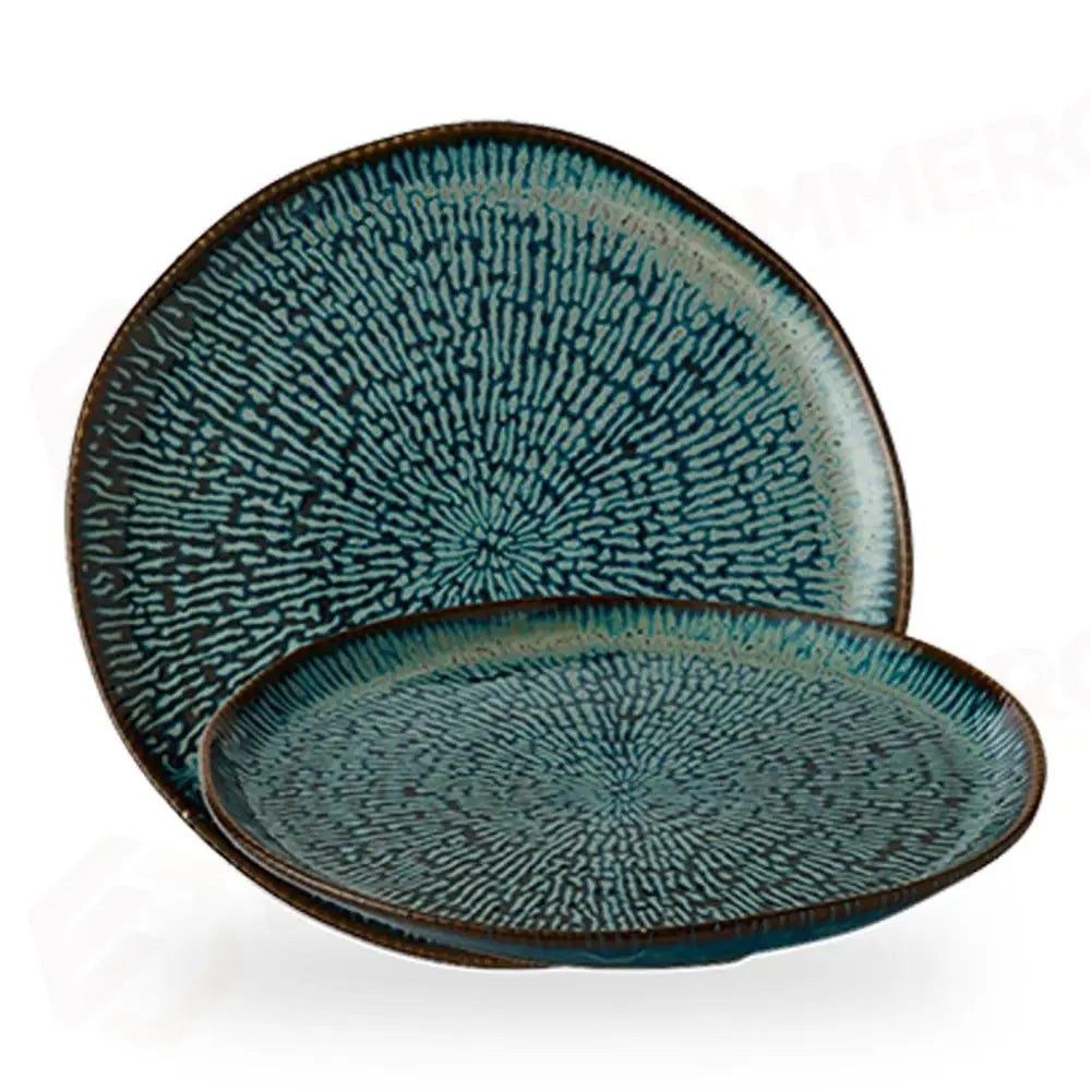 PIATTO PIANO COUPE 26 CM ENVISAGE CASCADE SAPPHIRE BLUE ECABPO261 CHURCHILL - 9783673 - MEDRI