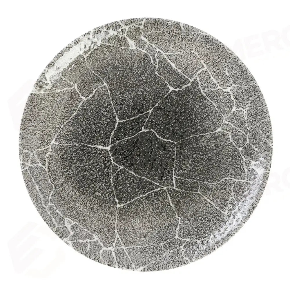 PIATTO PIANO COUPE 26 CM QUARTZ BLACK STUDIO PRINTS KINTSUGI REVERSE KRBKEV101 CHURCHILL - 9783288 - MEDRI