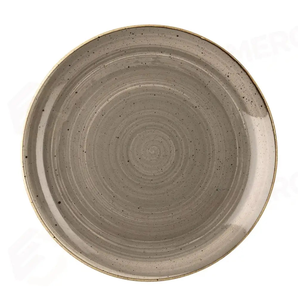 PIATTO PIANO COUPE 26 CM STONECAST PEPPERCORN GREY SPGSEV101 CHURCHILL - 9780756 - MEDRI