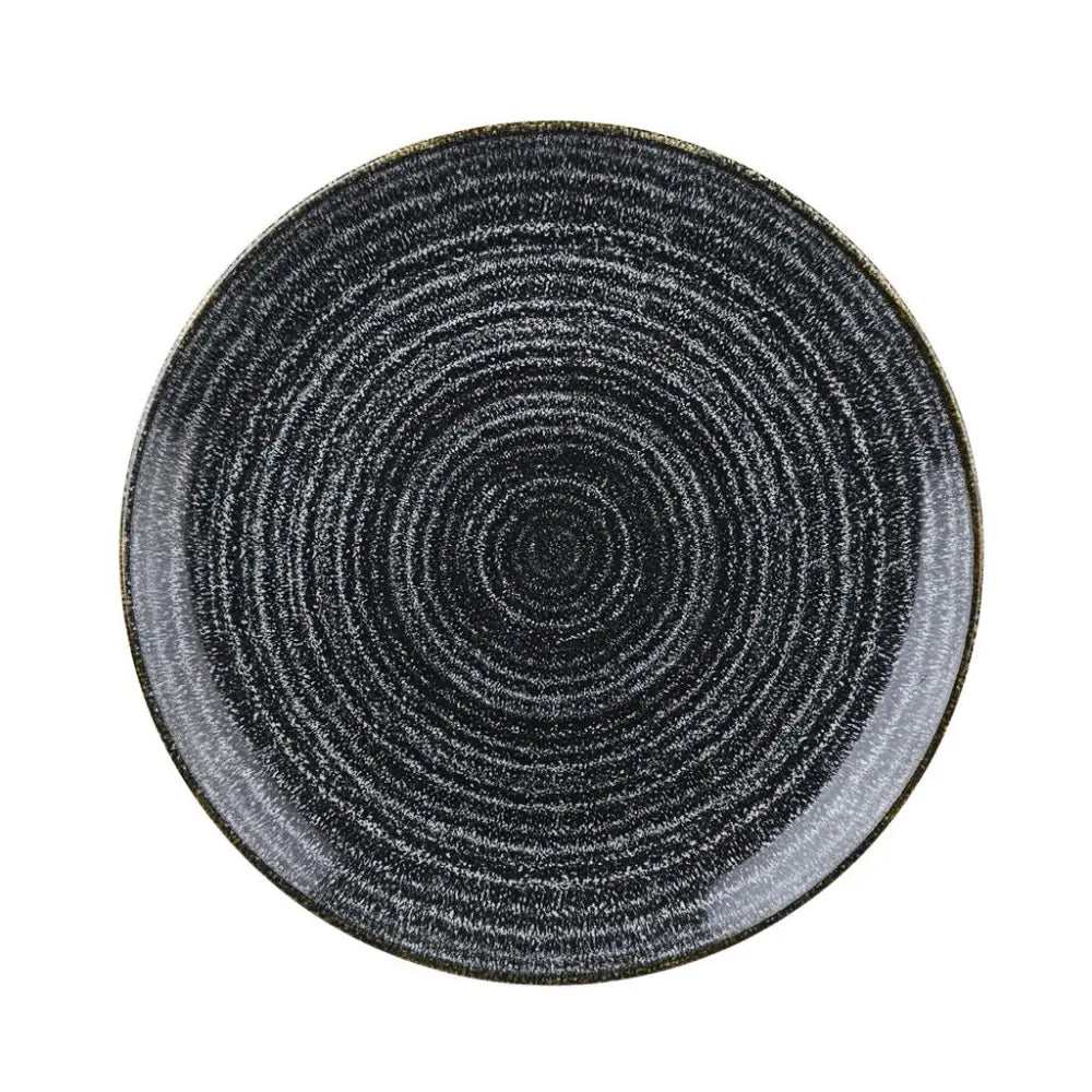 PIATTO PIANO COUPE 26 CM STUDIO PRINTS HOMESPUN CHARCOAL BLACK SPCBEV101 CHURCHILL - 9780833 - MEDRI