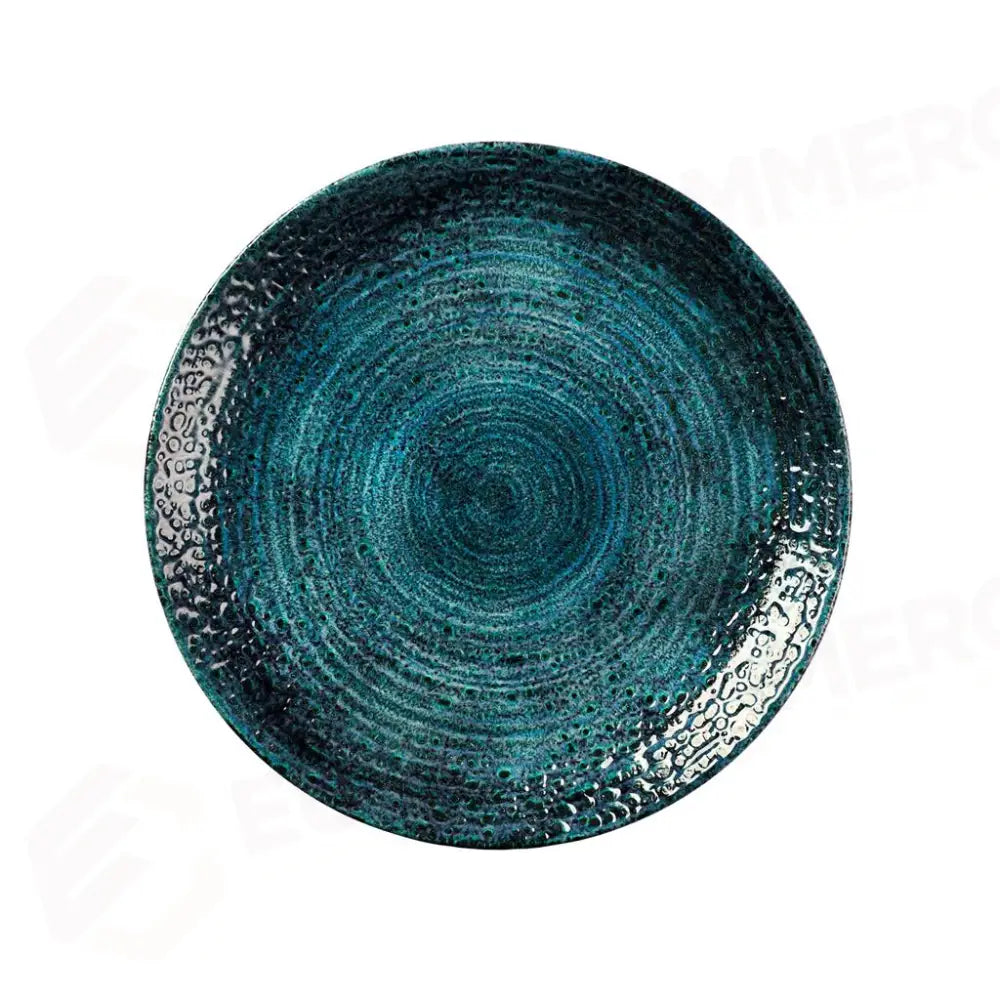 PIATTO PIANO COUPE 26 CM STUDIO PRINTS HOMESPUN CHROMA MARINE HCBLEV101 CHURCHILL - 9782892 - MEDRI