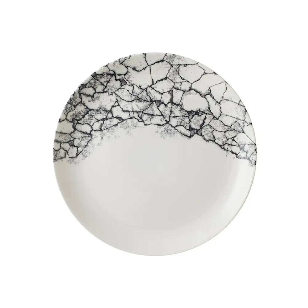 PIATTO PIANO COUPE 26 CM STUDIO PRINTS KINTSUGI ACCENTS QUARTZ BLACK KAQBEV101 CHURCHILL - 9782904 - MEDRI