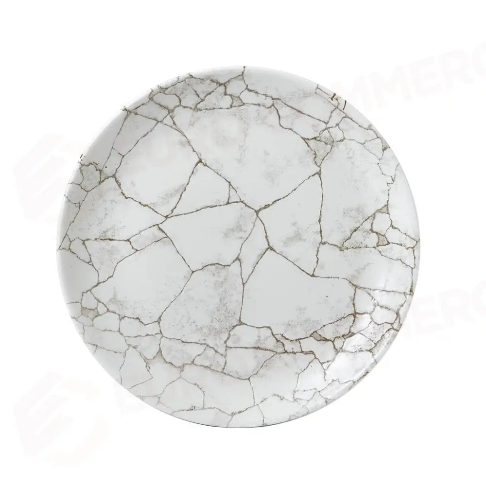 PIATTO PIANO COUPE 26 CM STUDIO PRINTS KINTSUGI AGATE GREY KTAGEV101 CHURCHILL - 9781823 - MEDRI